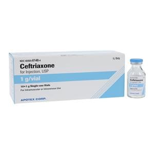 Ceftriaxone Sodium Injection 1gm/vl Powder SDV 10/Bx