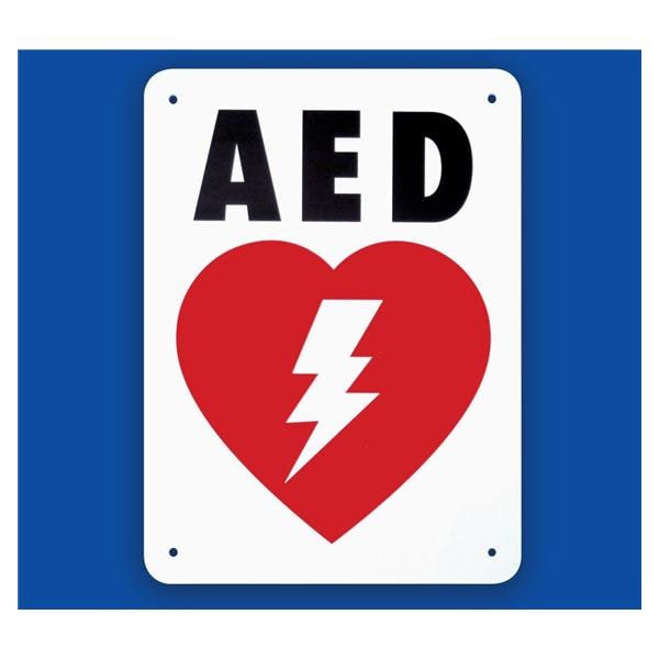 HeartStation AED Sign New Plastic 10/Pk