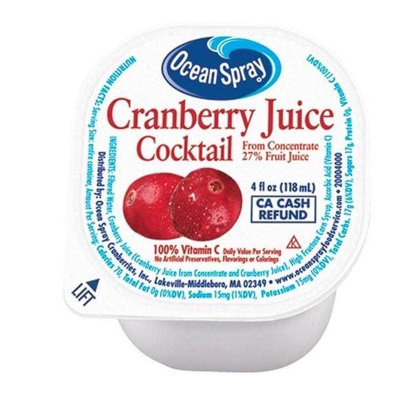 Ocean Spray Cranberry Juice 4 Oz Cups 48/Ca