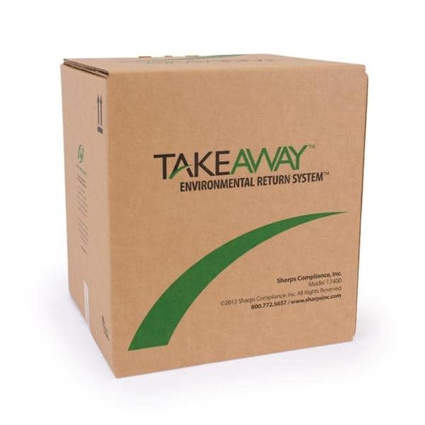 TakeAway Environmental Return System 40gal Brown 20x21.75x25.75" Cardboard Ea