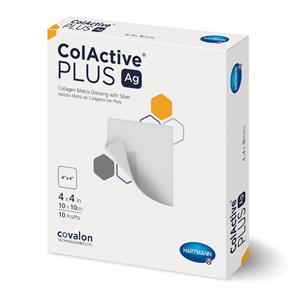 ColActive Plus Ag Collagen Wound Dressing 4x4" Silver