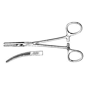 Kelly Forcep Curved 5-1/2" Ea