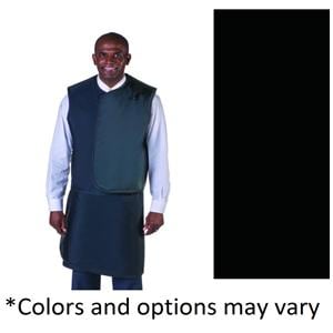 X-Ray Apron/Vest Black Male Lead Free .5mm Equivalence Ea