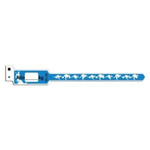 KangaBand Write-On Wristband Poly Blue Pediatric 250/Bx