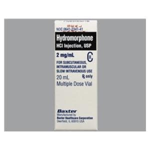 Hydromorphone HCl Injection 2mg/mL MDV 20mL/Vl