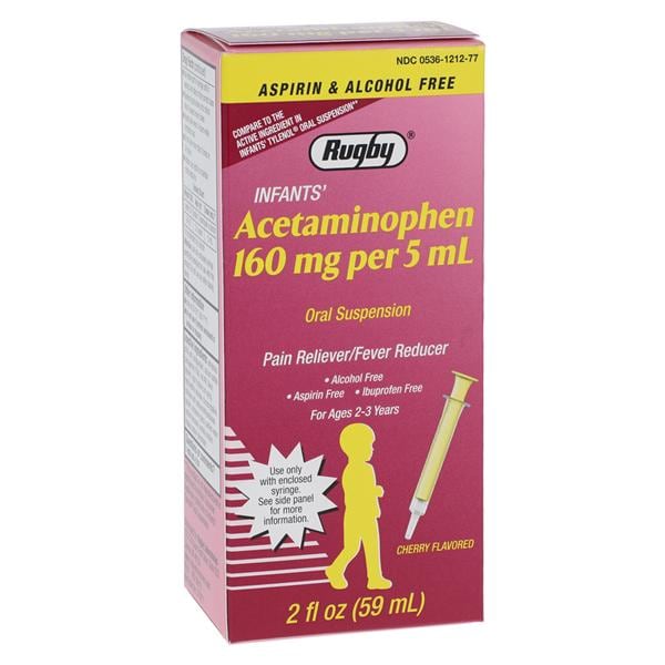Acetaminophen Infant Oral Suspension 160mg/5mL Cherry 2oz/Bt