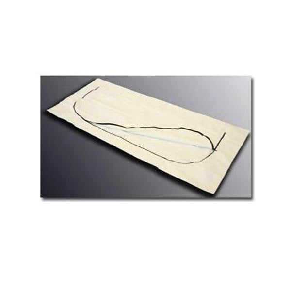 EnviroMed-Bag Body Bag 8 MIL 36x92" White Zipper Plastic 12/Ca