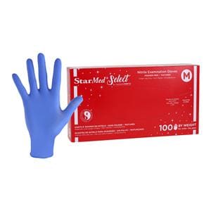 StarMed Select Nitrile Exam Gloves Medium Periwinkle Non-Sterile