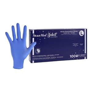 StarMed Select Nitrile Exam Gloves Large Periwinkle Non-Sterile