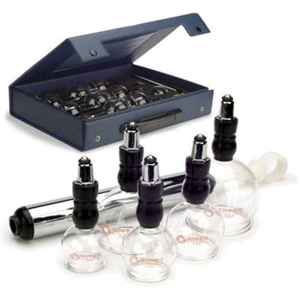 Pain Relief Cupping Set Glass With Hand Pump/ Carrying Case