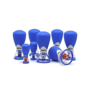 Haci Deluxe Cupping Set Blue With Silicone Squeeze Bulbs