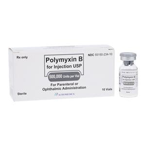 Polymyxin-B Injection 500,000U/vl Powder Vial 10/Bx