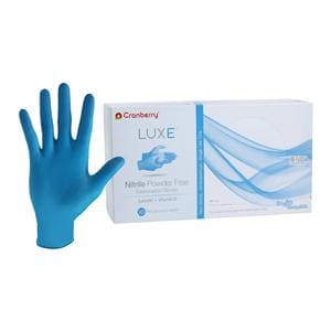 Luxe Nitrile Exam Gloves X-Small Azure Blue Non-Sterile, 10 BX/CA