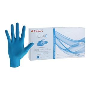 Luxe Nitrile Exam Gloves Large Azure Blue Non-Sterile, 10 BX/CA