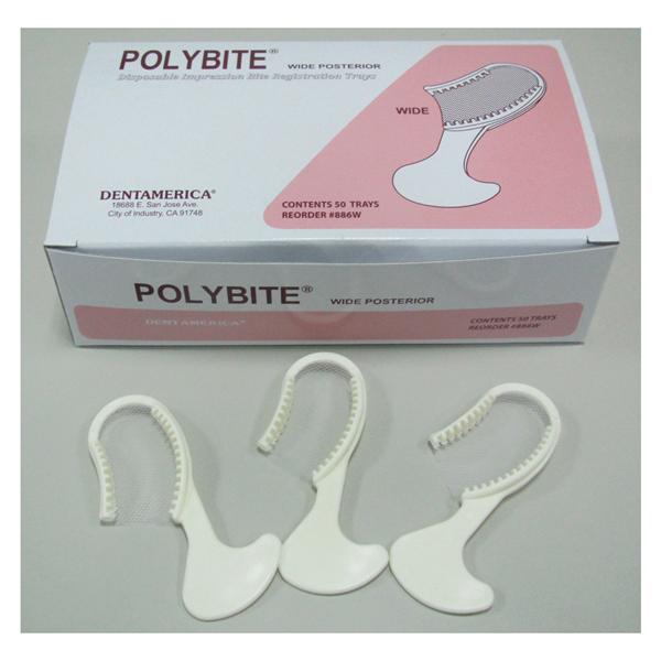 Polybite Bite Trays Quadrant Posterior Wide 50/Bx