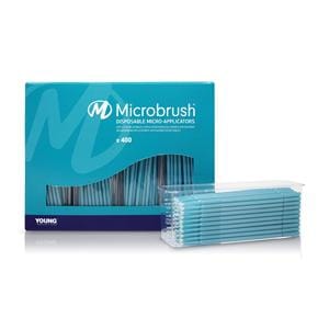 Microbrush Plus Bendable Micro Applicator Teal 400/Pk