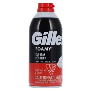 Gillette Shaving Cream Foamy Regular 11oz/Cn, 12 CN/CA