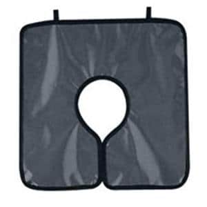 Cling Shield Lead-Free X-Ray Apron Panoramic Poncho Adult Steel Gray w/o Coll Ea