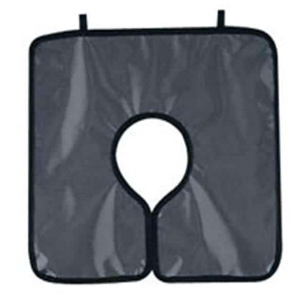 Cling Shield Lead-Free X-Ray Apron Panoramic Poncho Adult Steel Gray w/o Coll Ea