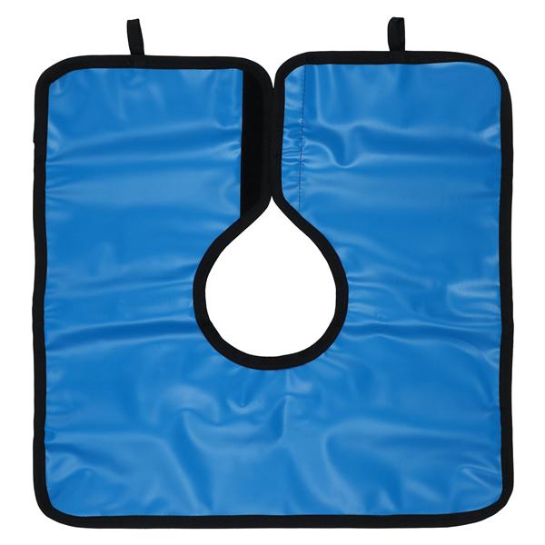 Cling Shield Lead-Free X-Ray Apron Panoramic Poncho Adult Slate Blue w/o Coll Ea