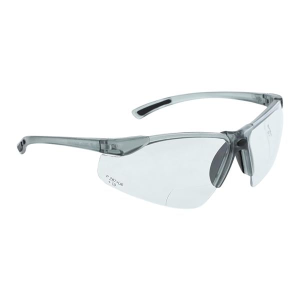 Tech Specs Bifocals Eyewear 1 Diopter Clear Lens / Gray Frame Ea