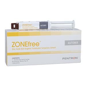ZONEfree Zinc-Oxide Non-Eugenol Automix Temporary Cement Trns 3.2 Gm Syr Ea