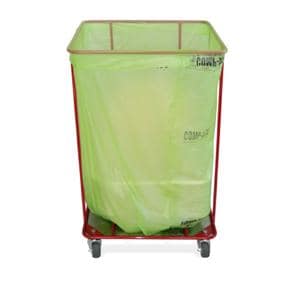Trash Can Cart 23x21x36" (4) 4" Casters