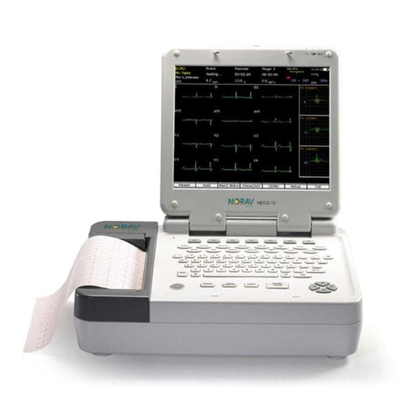 Resting ECG/EKG New 12-Lead Digital With Swivel Screen Ea