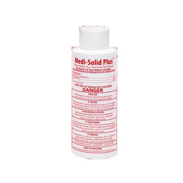 Medi-Solid Plus Spill Solidifier/Disinfectant White 1200cc Twst Tp Btl 100/Ca