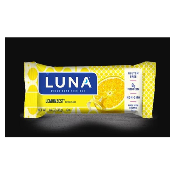 Luna Nutrition Bar Gluten Free Lemon Zest 1.69oz Packet 15/Bx