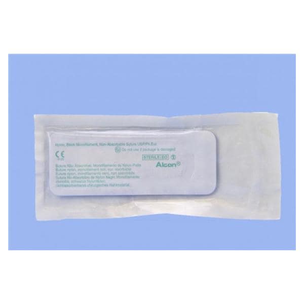 Suture 10-0 12" Nylon Monofilament C-3 Black 12/Bx