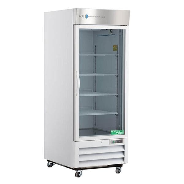 Standard Laboratory Refrigerator 26 Cu Ft Glass Door 1 to 10C Ea