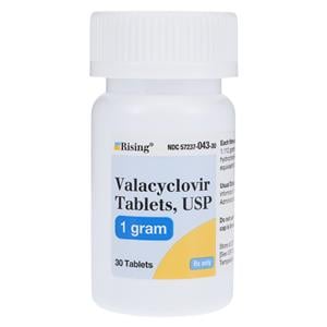 Valacyclovir HCl Tablets 1gm Bottle 30/Bottle Each