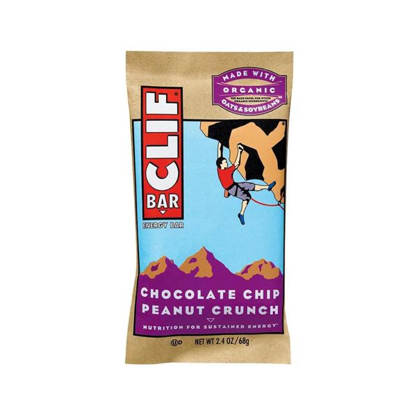 Clif Bar Energy Bar Non GMO Chocolate Chip Peanut Crunch 2.4oz Packet 12/Bx
