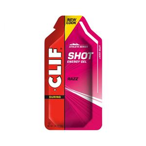 Clif Shot Energy Gel Raspberry 1.2oz Packet 24/Bx