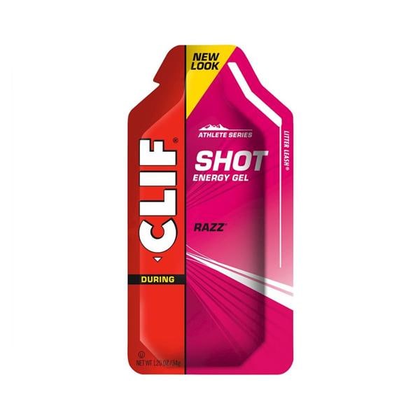 Clif Shot Energy Gel Raspberry 1.2oz Packet 24/Bx