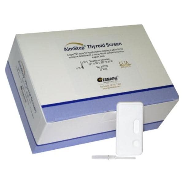 AimStep TSH: Thyroid Stimulating Hormone Test Kit CLIA Waived 20/Bx