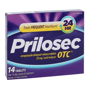 Prilosec OTC Antacid Tablets 20mg 14/Bx, 24 BX/CA