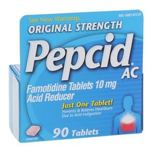 Pepcid AC Tablets 10mg 90/Bx, 24 BX/CA
