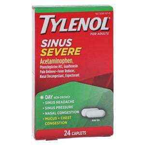 Tylenol Cold Severe Congestion Caplets 200/5/325mg 24/Bx, 48 BX/CA