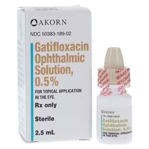 Gatifloxacin Ophthalmic Solution 0.5% Bottle 2.5mL/Bt