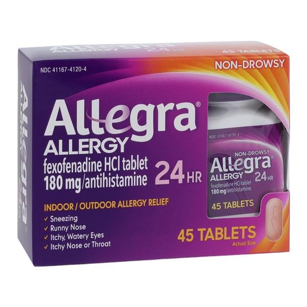 Allegra 24Hr Allergy Tablets 180mg 24 Hour 45/Bt, 36 BT/CA
