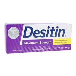 Desitin Diaper Rash Paste Zinc Oxide PrbnFr Bby Disposable Unsx Max Str 4oz/Ea, 36 EA/CA