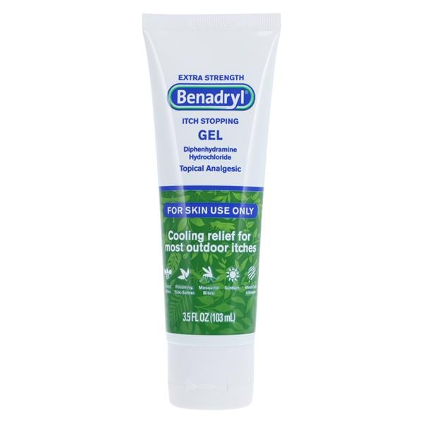 Benadryl Anti-Itch Gel 0.02 Itch Stopping 3.5oz/Ea, 24 EA/CA
