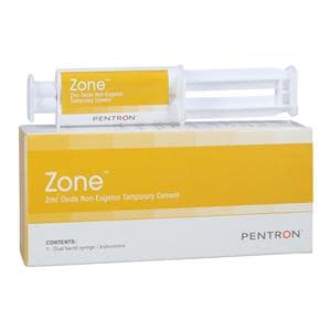 ZONE Zinc-Oxide Non-Eugenol Temporary Cement Regular 15 Gm Syringe Package Ea
