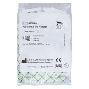 Hygoformic Bio Adapter White Opaque Disposable 100/Bg