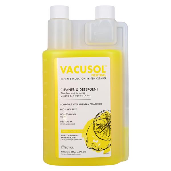 Vacusol Neutral Cleaner Evacuation Cleaner Bottle 32 oz Ea