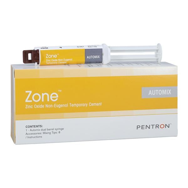 ZONE Zinc-Oxide Non-Eugenol Temporary Cement Regular 4 Gm Automix Package Ea