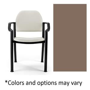 280 Basic Side Chair Robust Brown Powder-Coated Steel Frame 400lb Capacity EA