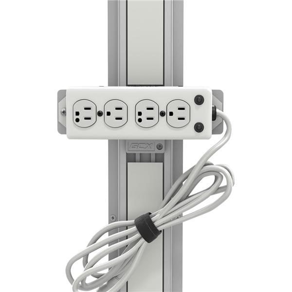 Power Strip 4-Outlet Medical Grade w/15' Cord Ea